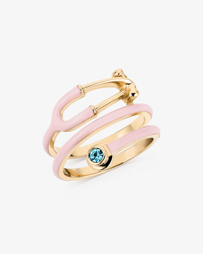 Bold Stethoscope Enamel Ring